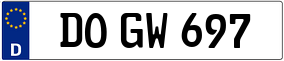 Trailer License Plate